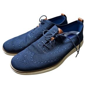 Cole Haan OriginalGrand Stitchlite Wingtip Navy Blue Size 13